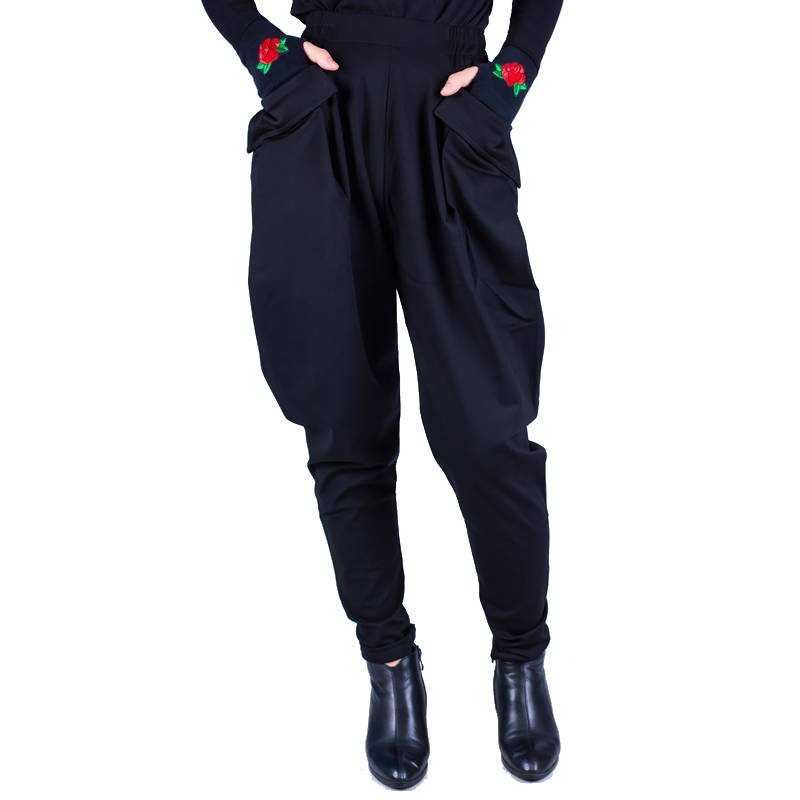 Sailor Dance Clothing Summer Couple Military Green Horse Pants Green Horse Pants Women's Black Loose Loose Harlon Pants thin trousers