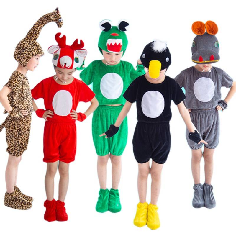 June 1 Children's Day Animal Performance Clothing Grand Crown Crigroma Penguin Ant Hippot Little Deer Performing Clothing