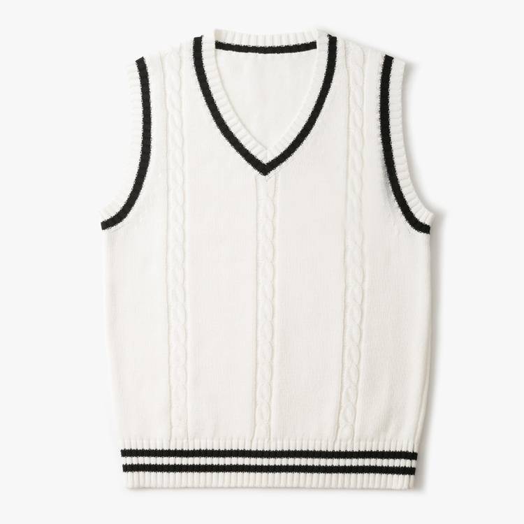 Men and women's same sweater vest work clothes V -neck knit vest worker group service Maokan shoulder school uniform performance service
