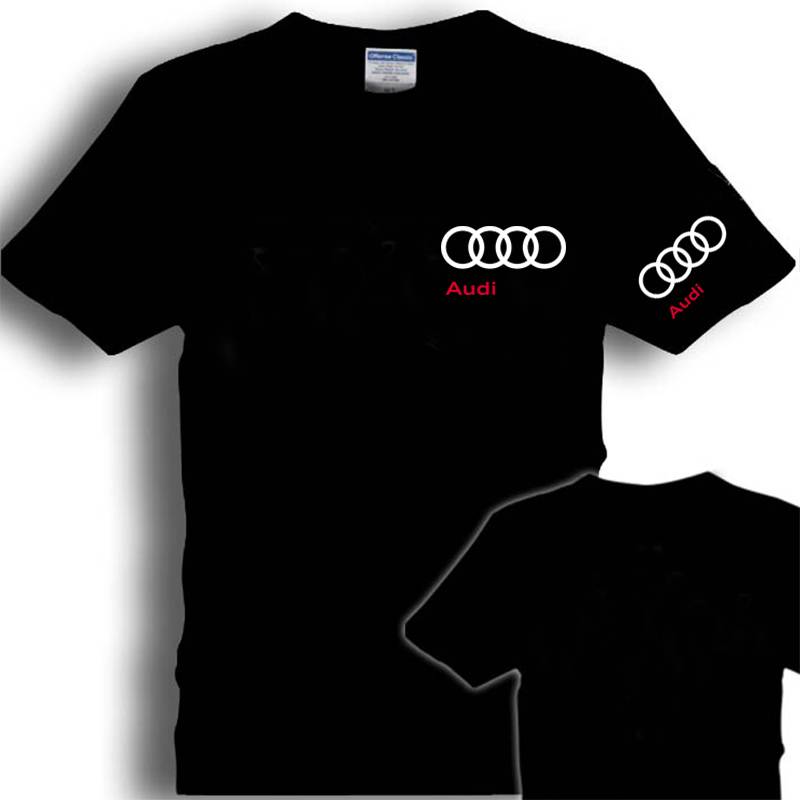 THE BMW SHORT-SLEEVED PUBLIC AUDI MEN'S MOTORCYCLES IN WORKING CLOTHES