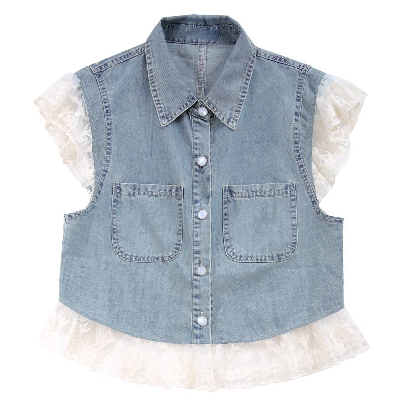 The lace laces the cowgirl's nails, a light summer 2024 new fragrance, and wears a vest