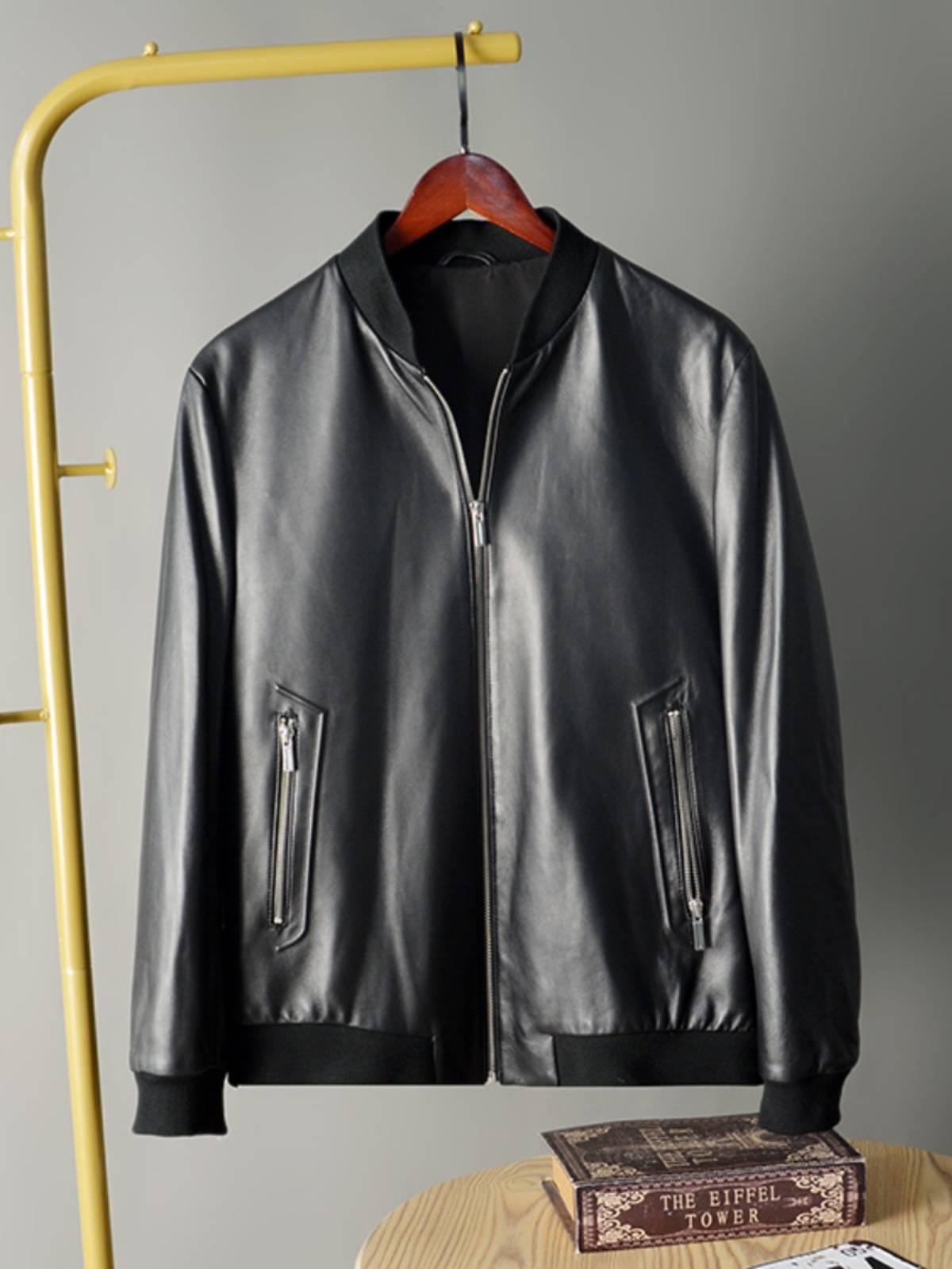 High-end cattle! 100% sheep's skin + can be removed! The thicker men's jacket in the fall and winter