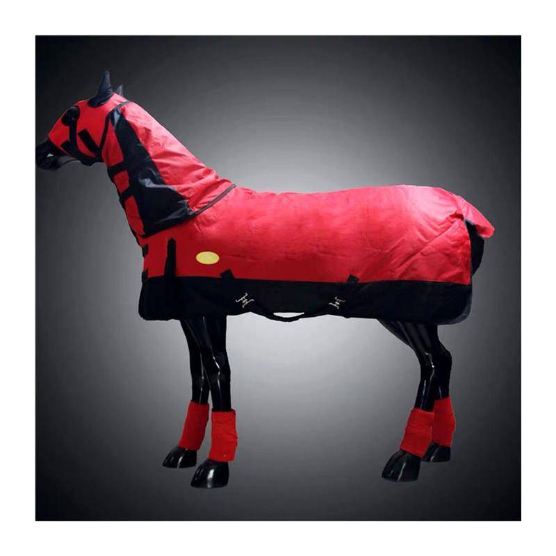 2024 New product in winter thickened horses, winter thickened cold -proof horses, waterproof, waterproof, warm horse clothes with neck