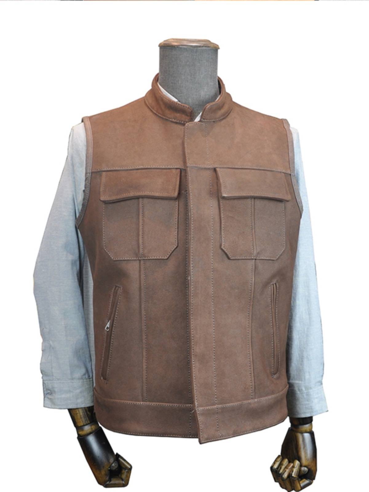 RRL Kaka Non -Applying Rabon Koh Harley vest local vest vest, shoulder motorcycle summer equipment