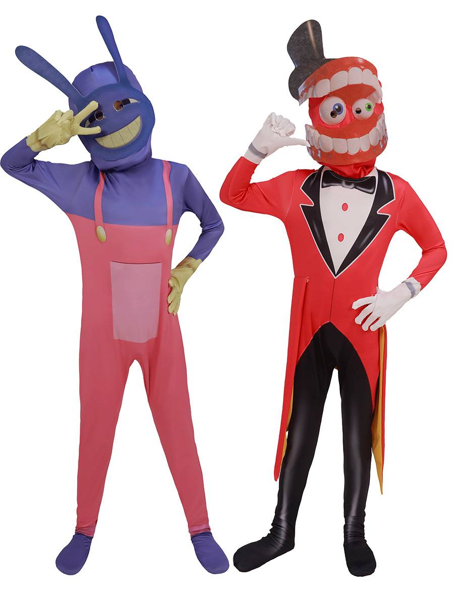 Magic Digital Circus Clothing Children's Mask Mask Ladies John Doll Clown Pamni Cos clothes children