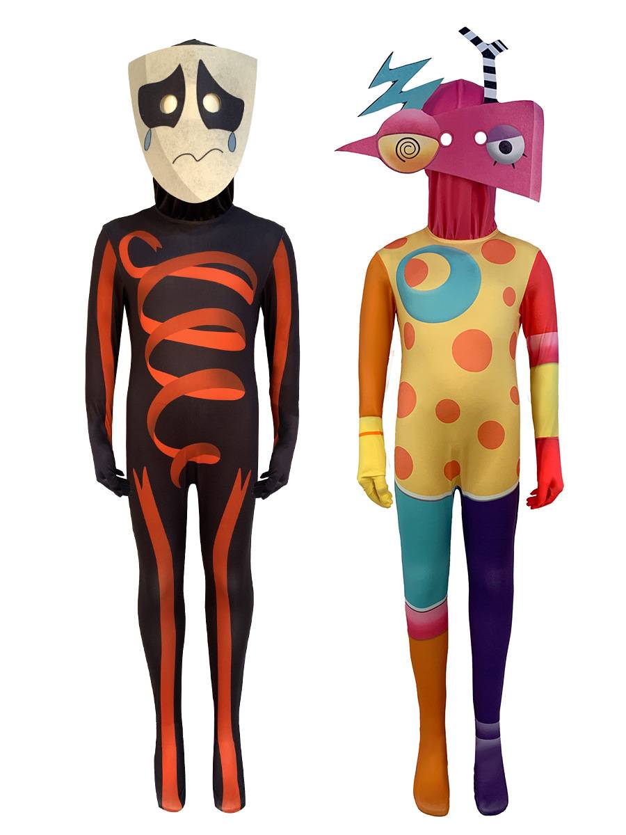 Magic Digital Circus Clothing Children's Mask Mask Ladies John Doll Clown Pamni Cos clothes children