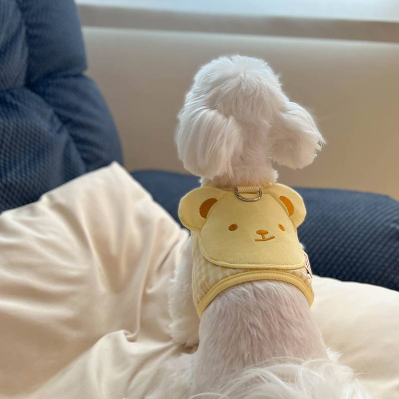 Dog clothes -style traction rope Yorkson Malzis special back chest and summer summer thin air -breathable small body dog