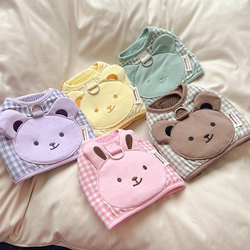 Dog clothes -style traction rope Yorkson Malzis special back chest and summer summer thin air -breathable small body dog