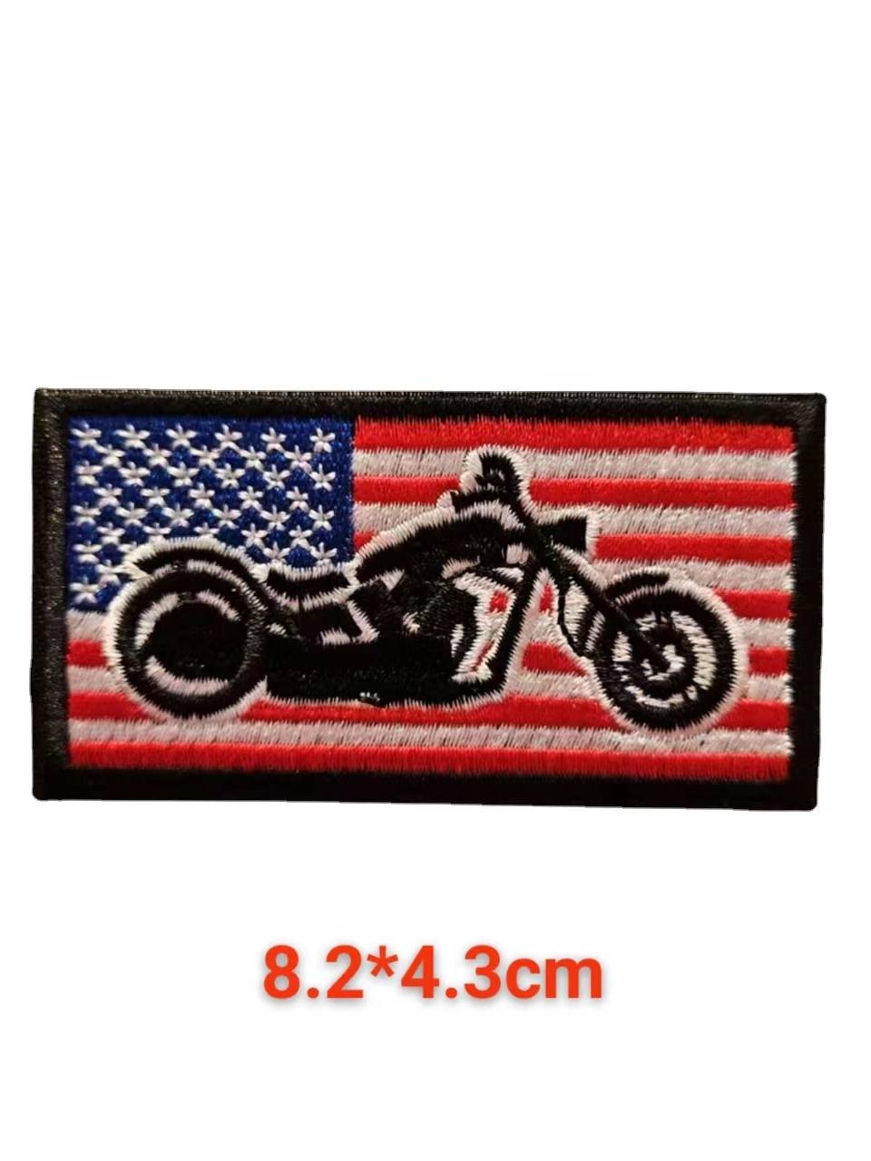 Harley motorcycle logo embroidery cloth sticker leather vest denim back sticker armband DIY sewing decorative chest chapter