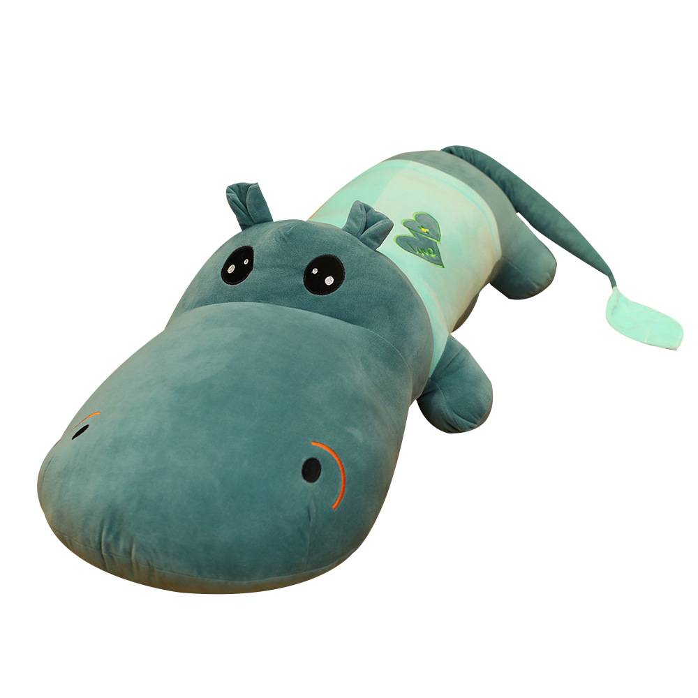 Hippo doll big plush toy sleeping pillow pillow long pillow cute cloth doll doll birthday gift girl
