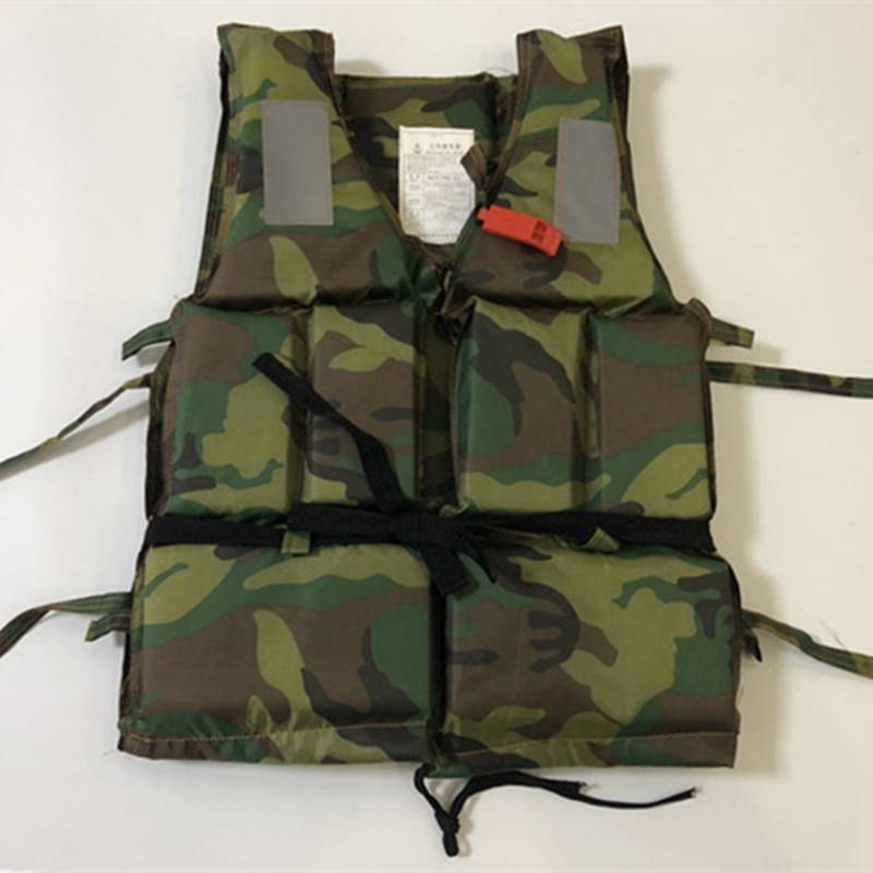 Professional ship adult thickened double -sided camouflage life jacket rafting foam fishing children's vest swimming life service