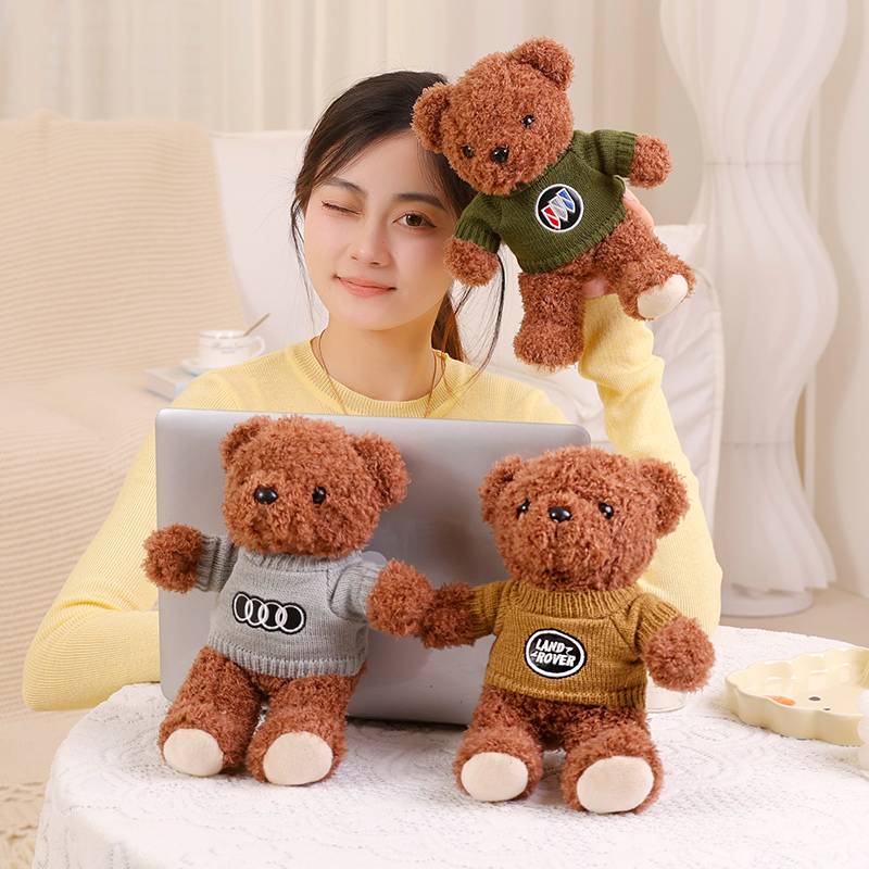 Mercedes -Benz BMW sweaters label benchmark beacon doll plush toy teddy bear doll cloth doll 4S shop gift