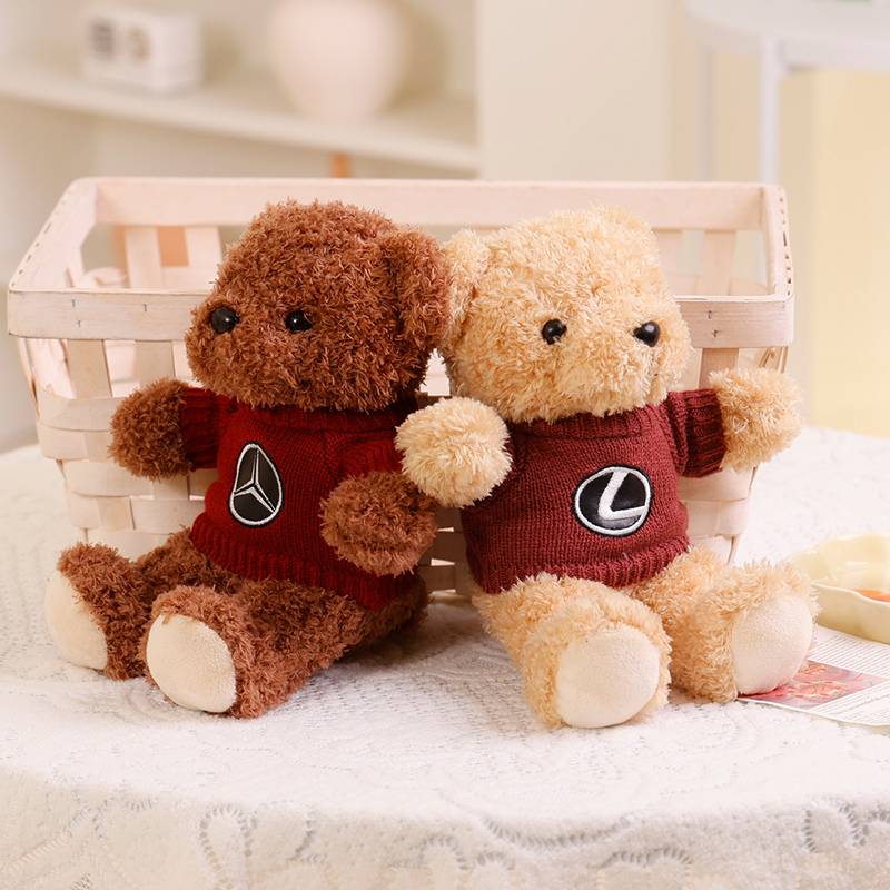 Mercedes -Benz BMW sweaters label benchmark beacon doll plush toy teddy bear doll cloth doll 4S shop gift
