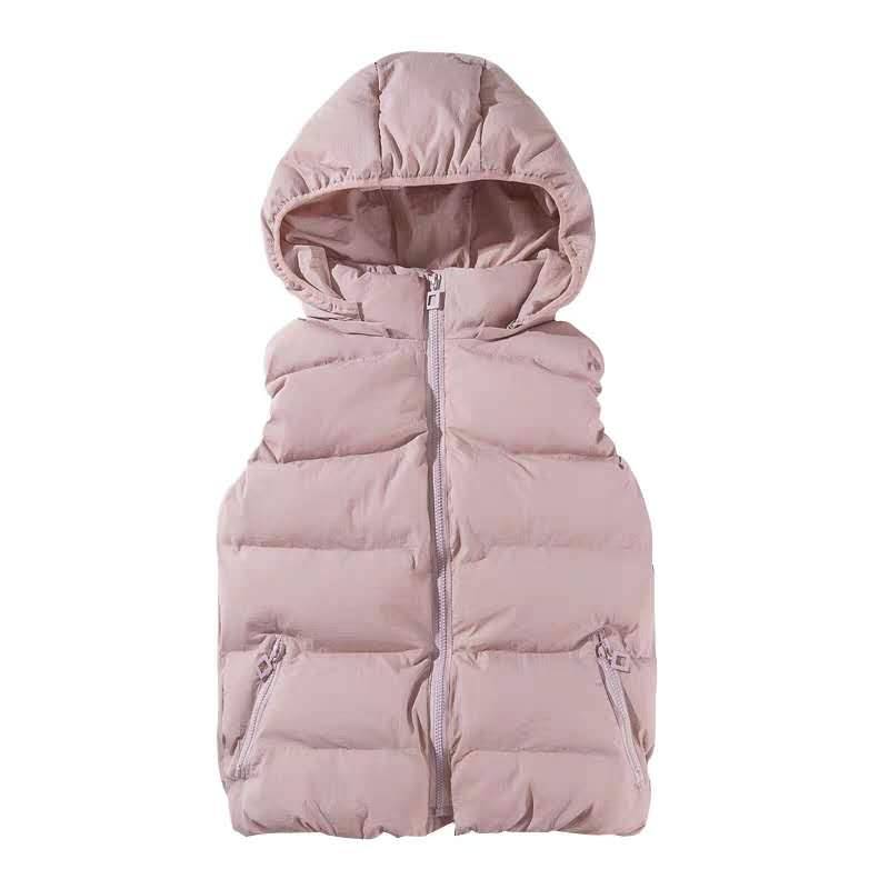 2024 autumn and winter new down cotton cotton -horse armored student hooded hooded honeypot warming Korean version thin vest jacket
