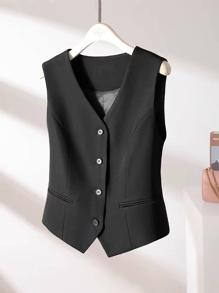 [Make a piece of clothing] suit vest vest female new model 2024 Spring and autumn sleeveless shoulder horses to repair body summer