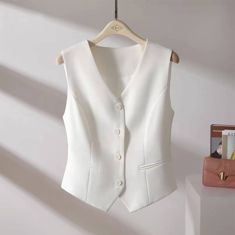 [Make a piece of clothing] suit vest vest female new model 2024 Spring and autumn sleeveless shoulder horses to repair body summer