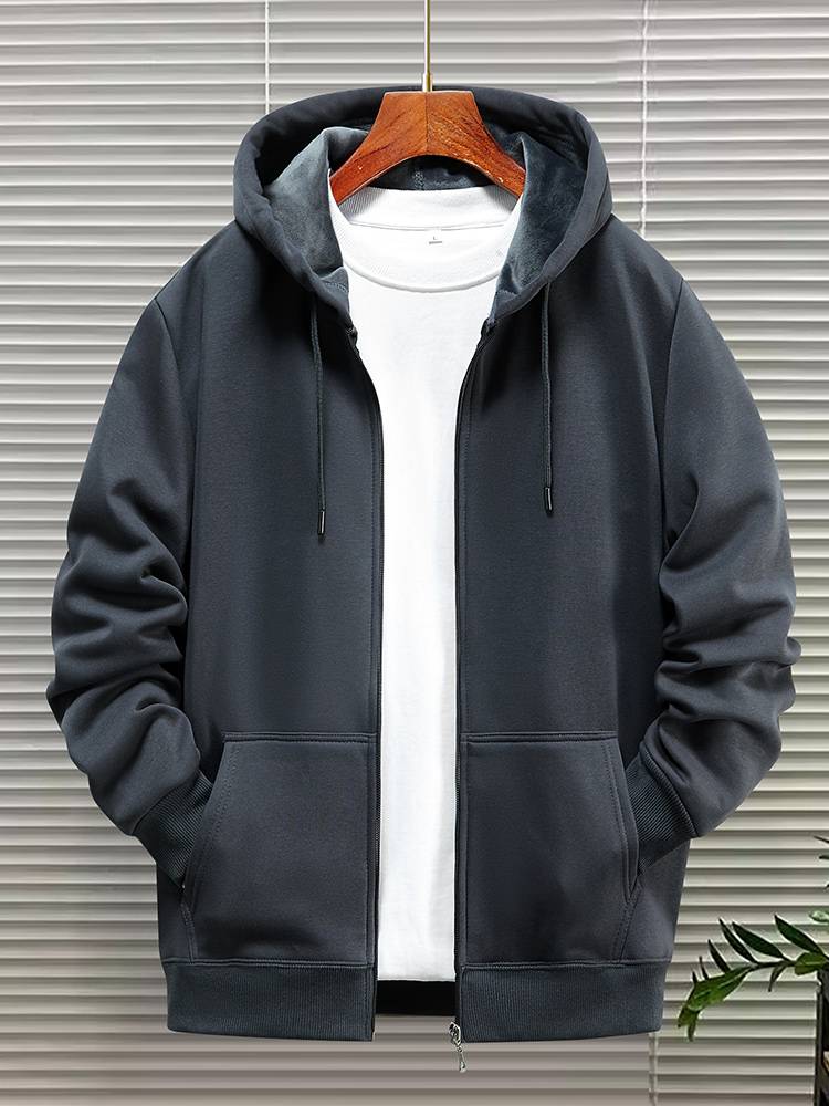Senma GSON heavy cotton shirt sweater men and women hooded plus velvet thick loose large size autumn and winter couple jackets