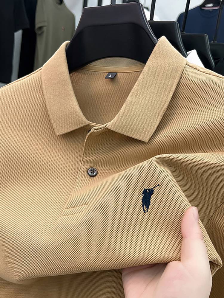 Counter genuine Paul men's POLO shirt summer pure cotton American casual short -sleeved T -shirt small horses half -sleeved top