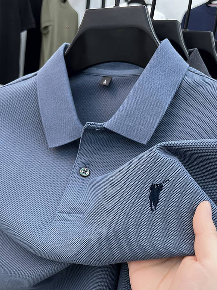 Counter genuine Paul men's POLO shirt summer pure cotton American casual short -sleeved T -shirt small horses half -sleeved top