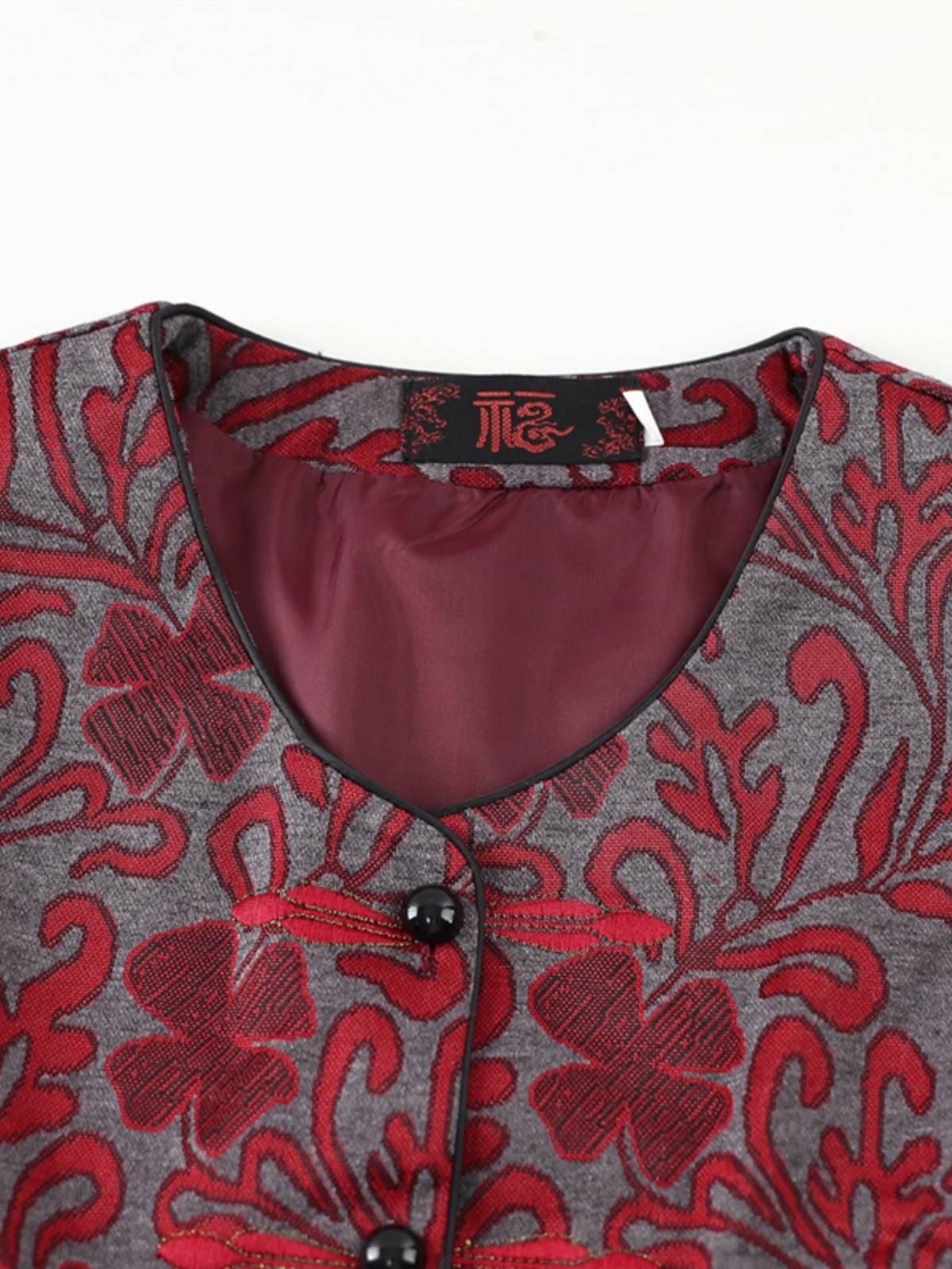 Middle -aged and elderly women -style horse clip spring and autumn grandma autumn and winter elderly clothes Mom, old lady vest thickened vest