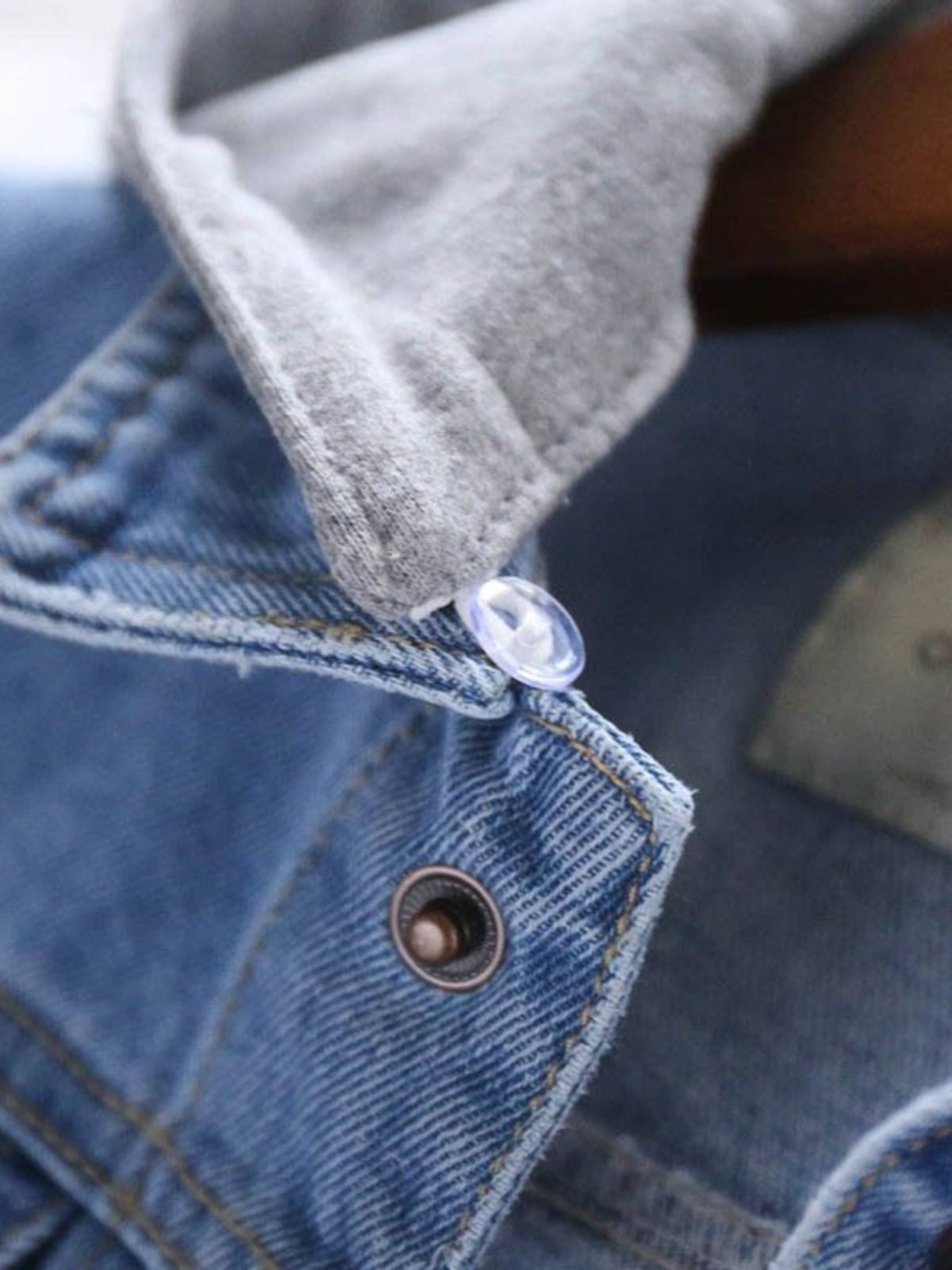 Children's denim vest women's middle children's shoulder top, fashionable spring and autumn, wearing boys autumn clothes, hooded jacket clothes