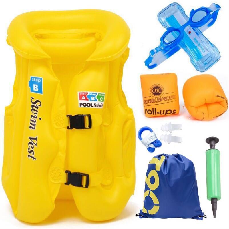 Children's life jacket big buoyancy swimsuit Small and young children inflatable swimsuit children, baby, children's early vest swimming ring
