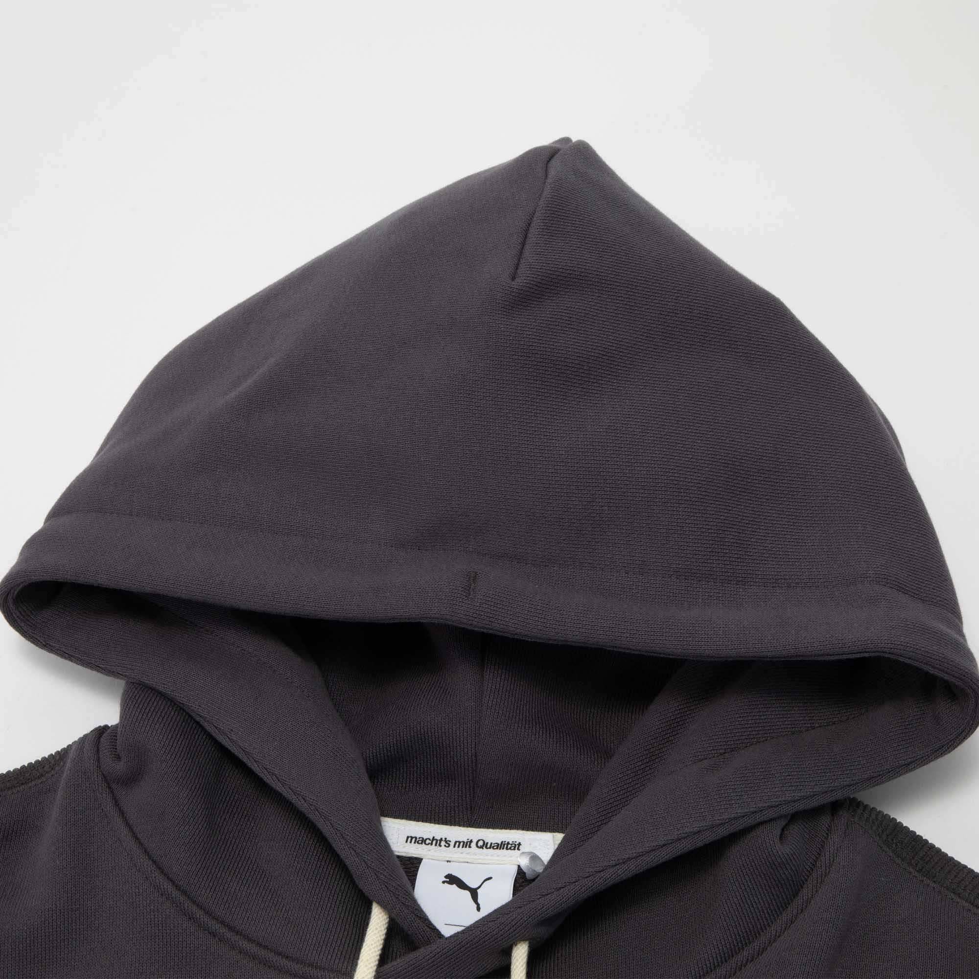 PUMA Puma official men's and women's same light core velvet splicing loose hooded sweater MMQ HOODY 623053