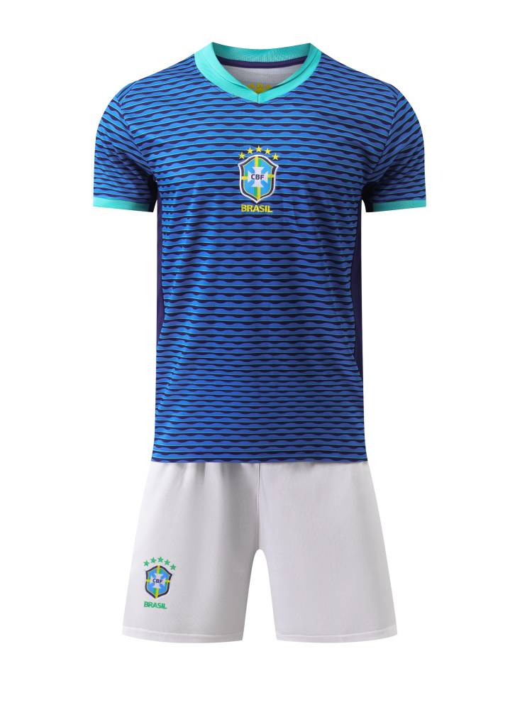 Brazilian jersey football uniform 2024 America Cup new male adult children competition training Neymar custom set