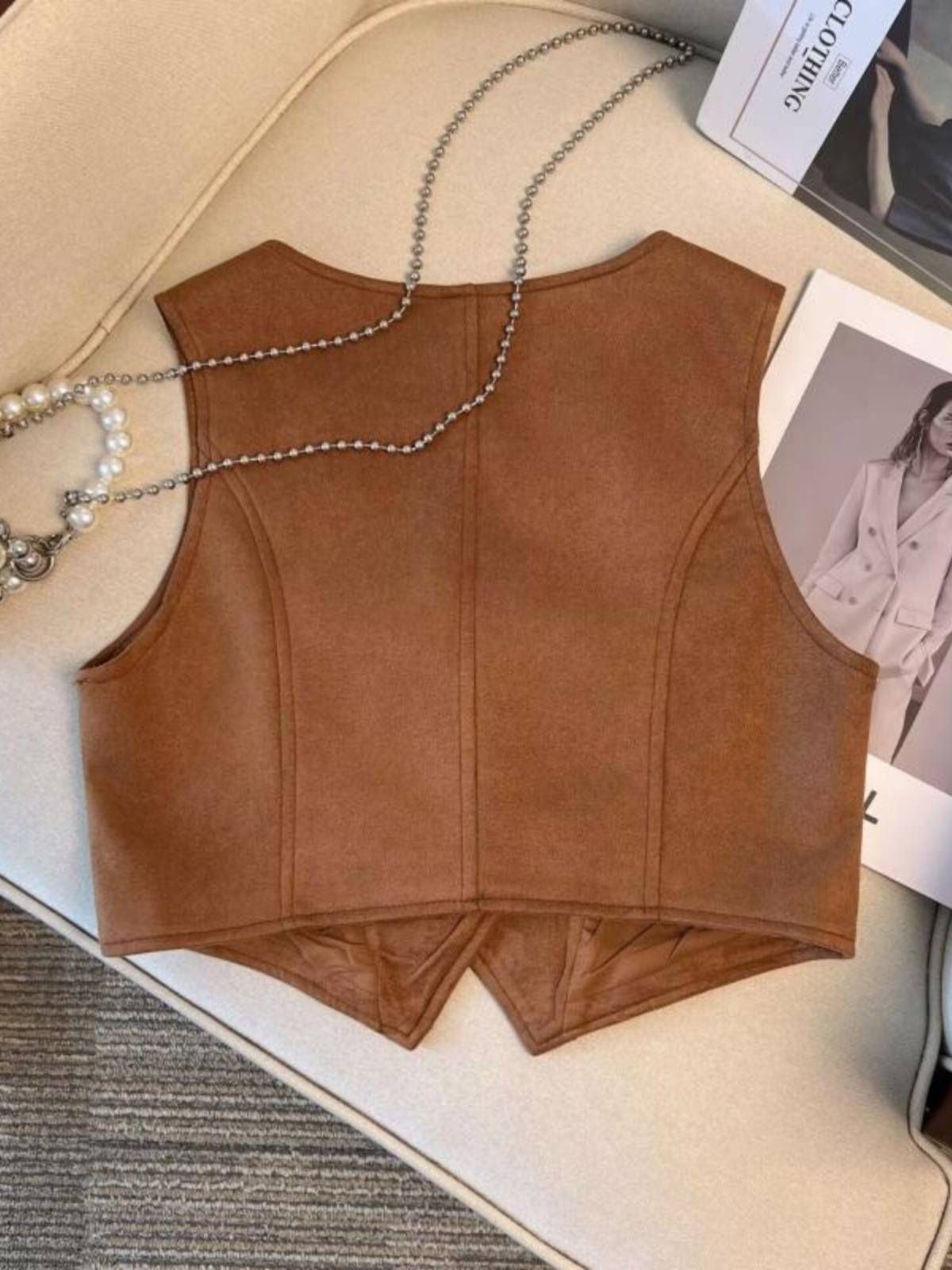 Bohemia retro heavy workers embroidered vest vest velvet vest women's travel wearing western denim hippopotus clip tops