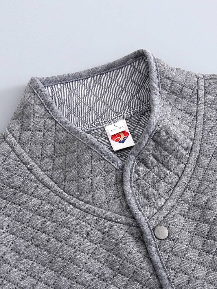 Elderly people keep warm underwear cotton cotton in spring and autumn, thick pure cotton large -size cardigan half -sleeved vest winter women's script shoulders