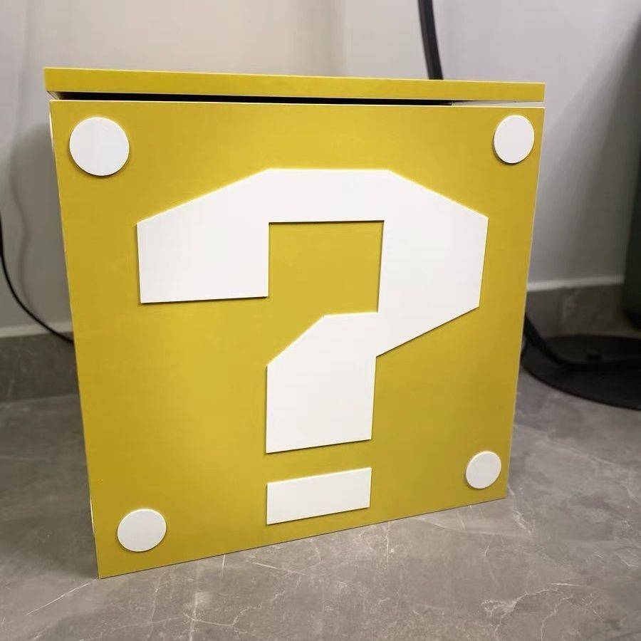 Mario's box model Super-Mary's non-painted table tea table toy snacks