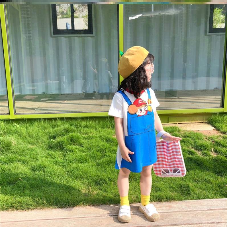 Children's Day Mario Clothing Super Mario Cosplay Kindergarten Show Short Sleeve
