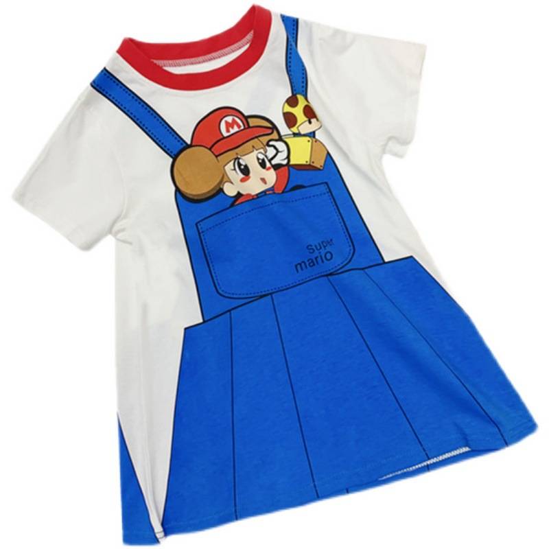 Children's Day Mario Clothing Super Mario Cosplay Kindergarten Show Short Sleeve