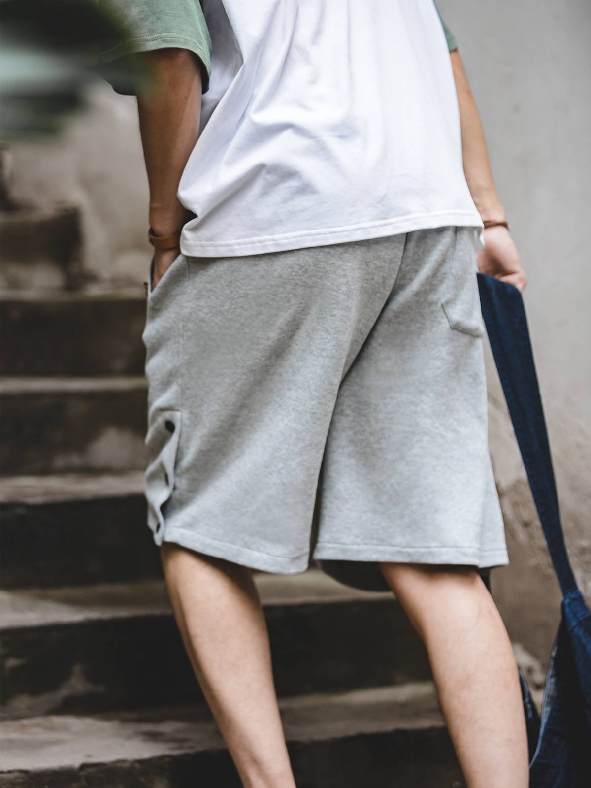 Madden's U.S.R.R.K. shorts, buttons, five-minutes