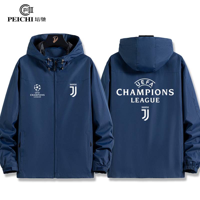 Real Madrid Luda Barcelona AC Milan Manchester City Chelsea football jacket Champions League jacket outside men's clothes