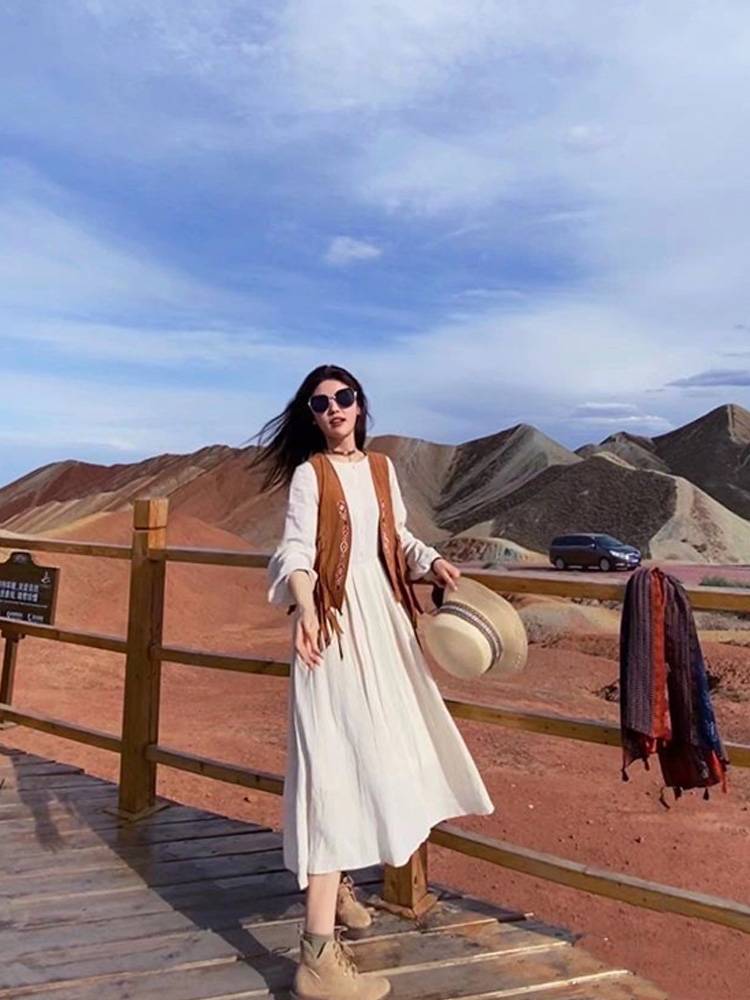 Xinjiang Grassland West Yunnan Yunnan Tourism and Ethnic Wind Vests Jacket Female Tibetan Cassacus Vest