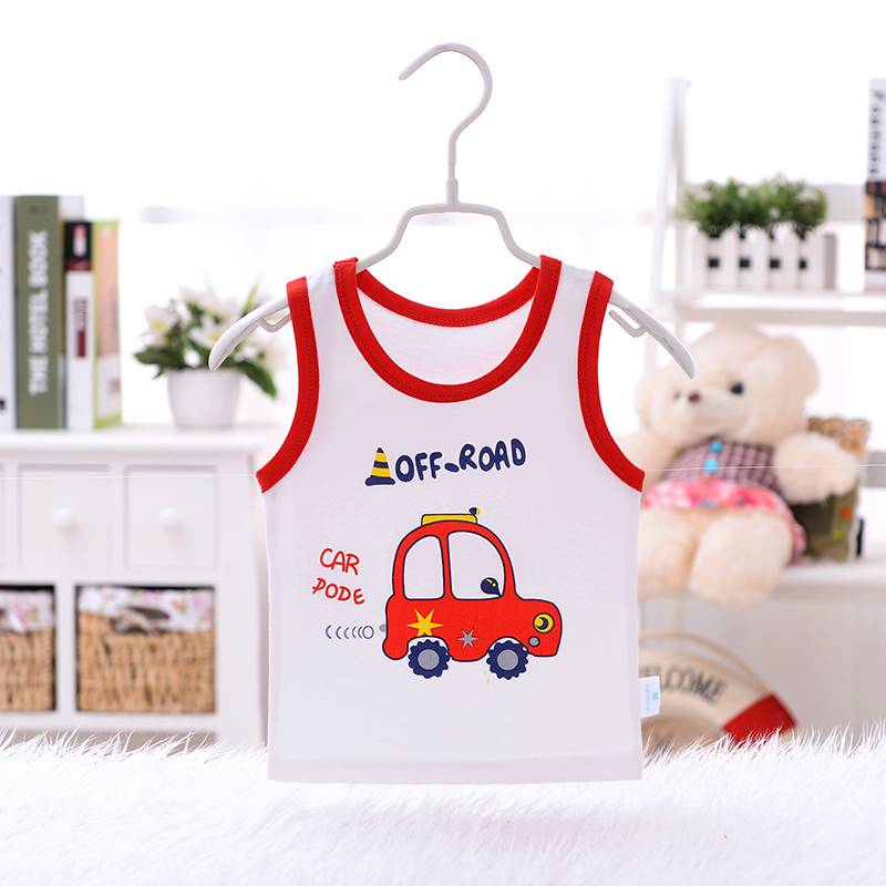 Newborn baby clothes pure cotton spring and autumn summer vest babies thin horse clip children's suspenders small vests wearing bottoming