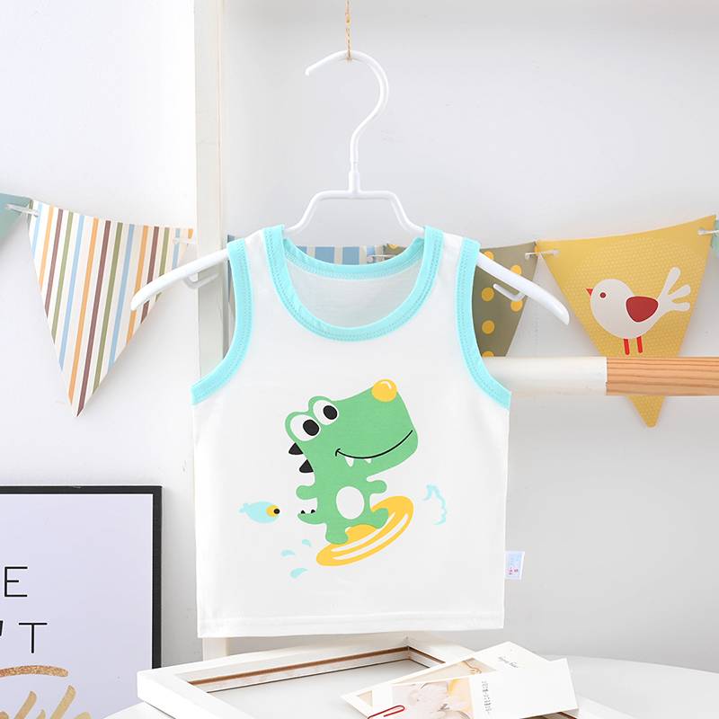 Newborn baby clothes pure cotton spring and autumn summer vest babies thin horse clip children's suspenders small vests wearing bottoming