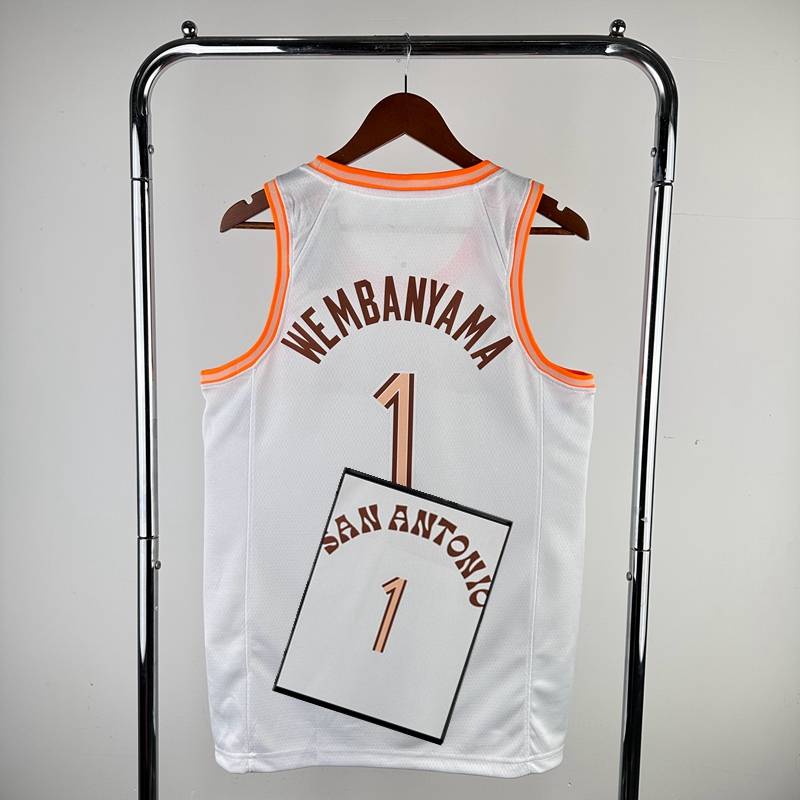 Wen Ban Yama Jersey No. 1 Spurs 10 Soham 2 Leonda Park Ginobili Duncan Basketball Service Customization