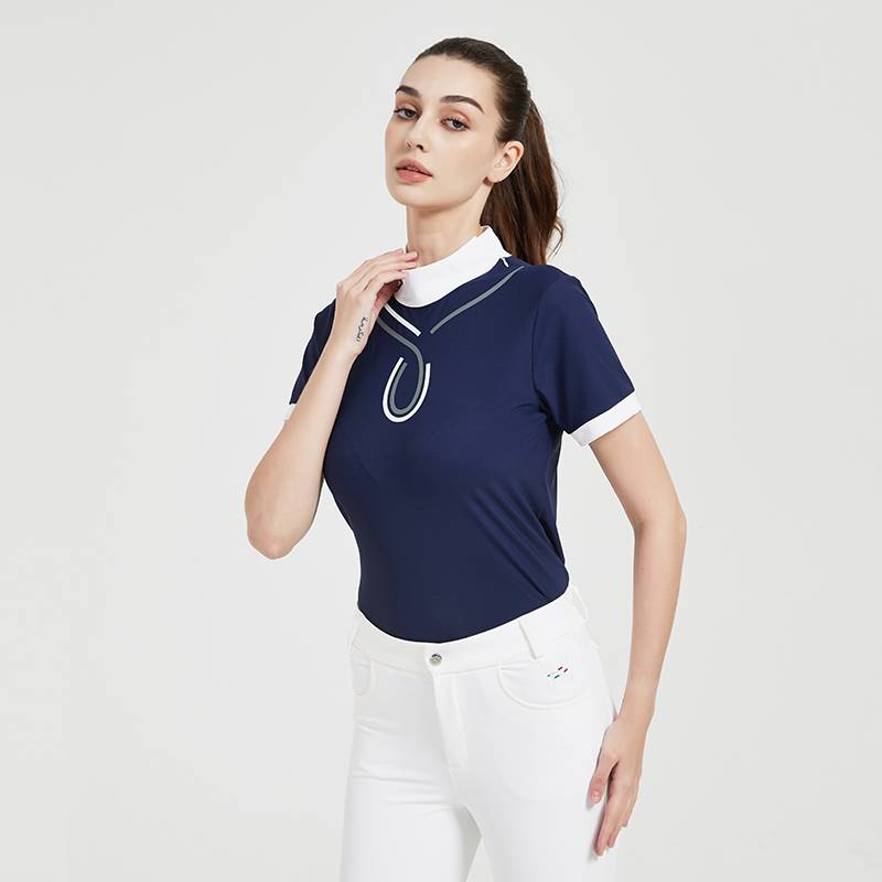 Hello Horse Equestrian Women's Jacket Equestrian Equipment Children's Spring and Autumn Riding Clothing Equestrian T -shirt