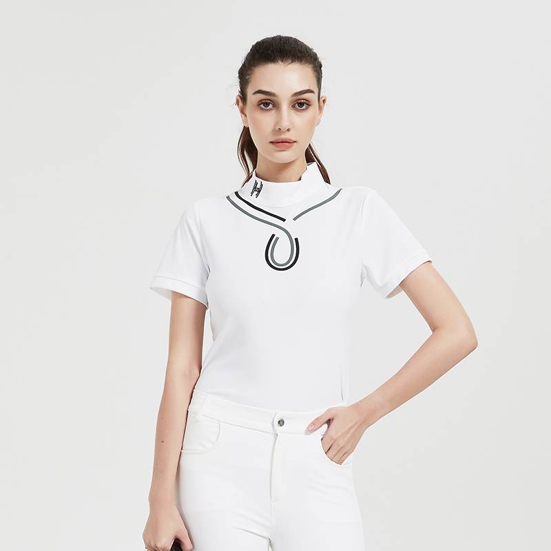 Hello Horse Equestrian Women's Jacket Equestrian Equipment Children's Spring and Autumn Riding Clothing Equestrian T -shirt