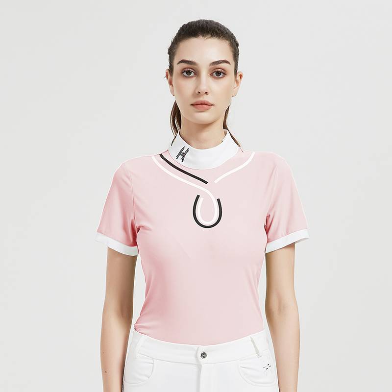 Hello Horse Equestrian Women's Jacket Equestrian Equipment Children's Spring and Autumn Riding Clothing Equestrian T -shirt