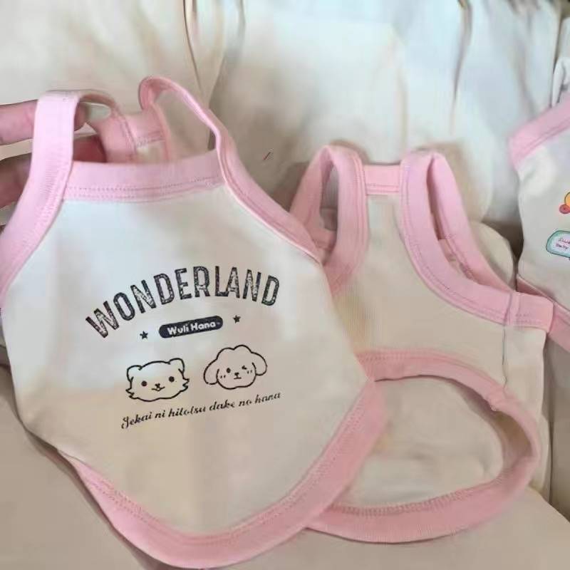 Pet clothes puppy dog sling vest, spring and summer thin Malzis clothing small dog teddy Bili Bomei