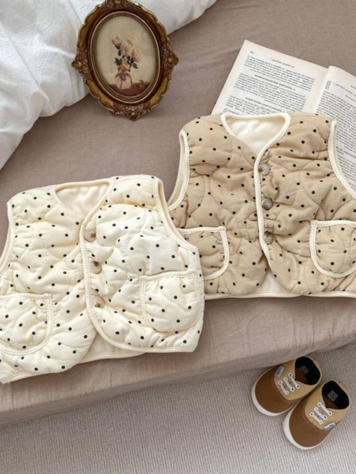 Children's autumn and winter baby clothing vest boys winter clothing horses, girls, warm vest jacket children's clothing