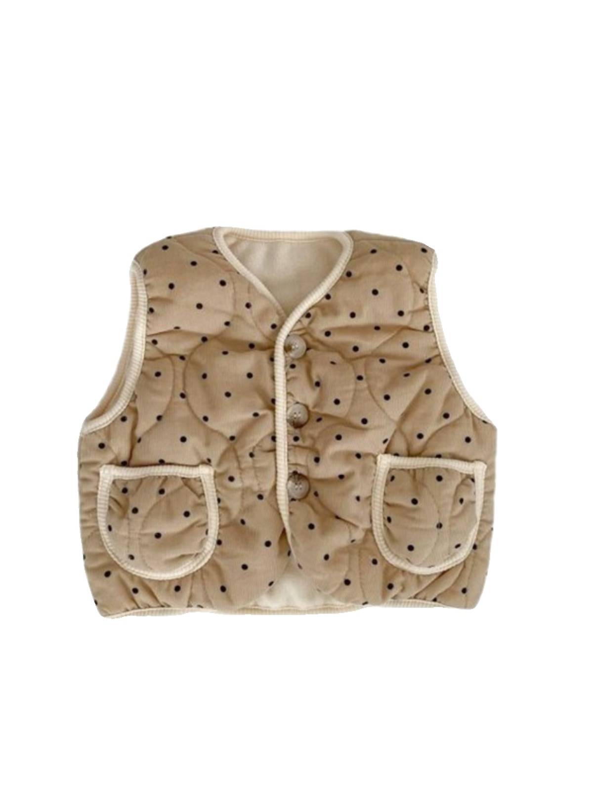 Children's autumn and winter baby clothing vest boys winter clothing horses, girls, warm vest jacket children's clothing
