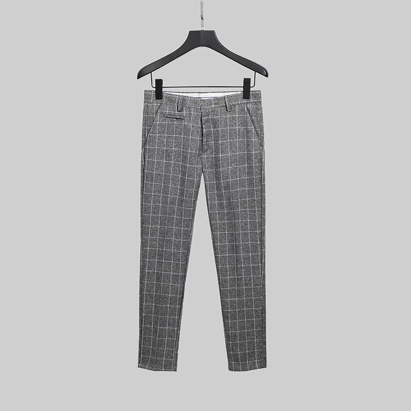 British retro Jili slim slim slim latrota Men's three -dimensional cuts men's suit pants and vests two -piece set