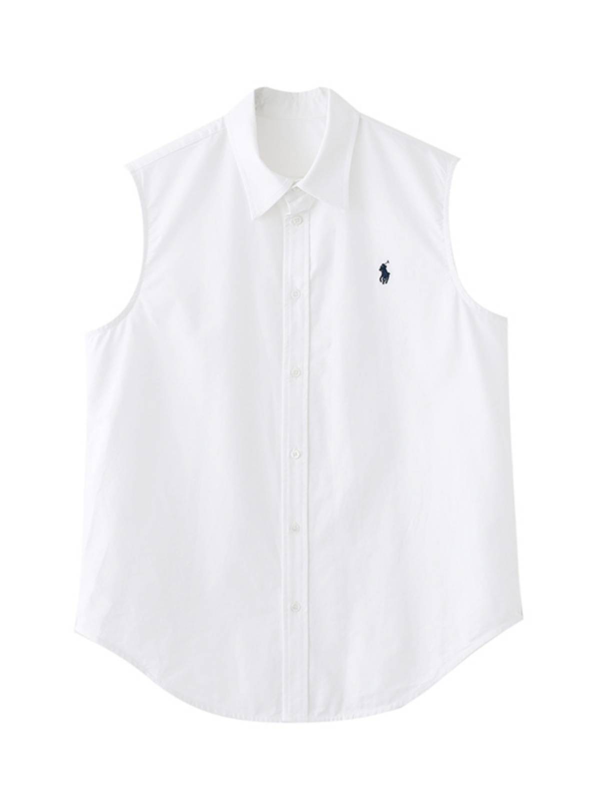 2024 Explosion spring and summer new female pony embroidered sleeveless vest shirt casual shirt