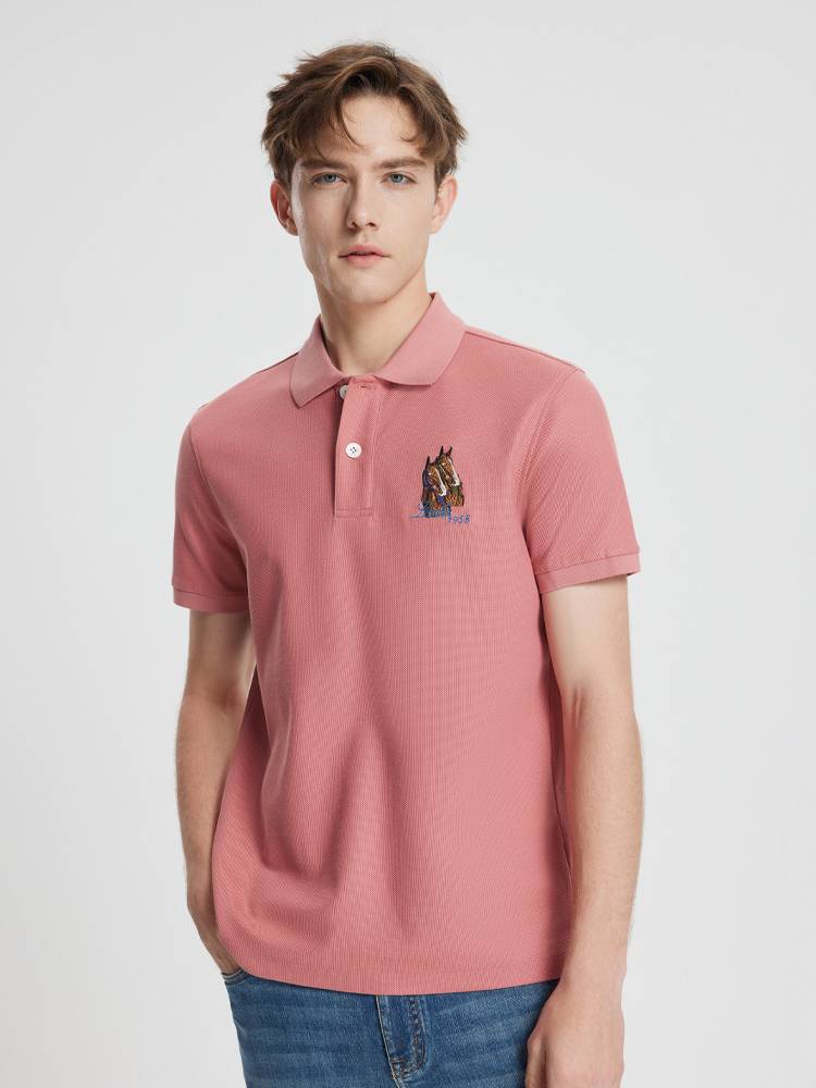 Londa Lena Summer Cotton Short -sleeved T -shirt Loose clothes Launts Polo shirt Light comfortable men's trend