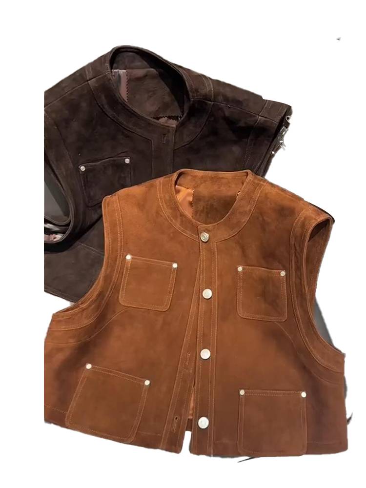 Western qi unique top -up, French niche, light and super -beautiful small incense vest 2024 Early spring model