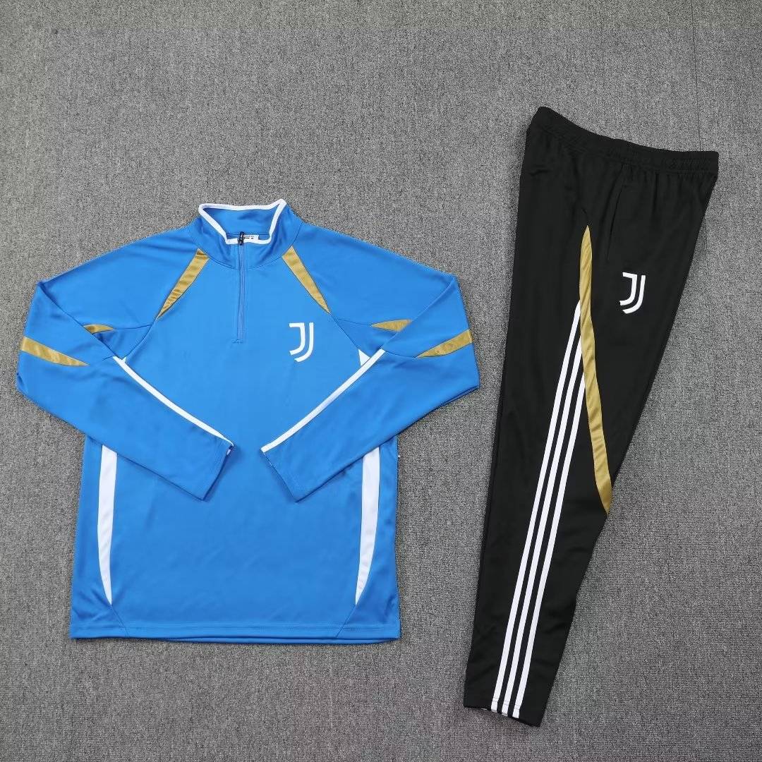Autumn and Winter Real Madrid Football Training Services Long -sleeved Set Adult Semi -Zipper Juventus AC Competition Children